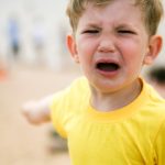 childish tantrums, tears and hysterics