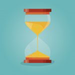 Modern vector illustration of Sandglass flat icons set with animation frames.Time hourglass, sandclock process timer.
