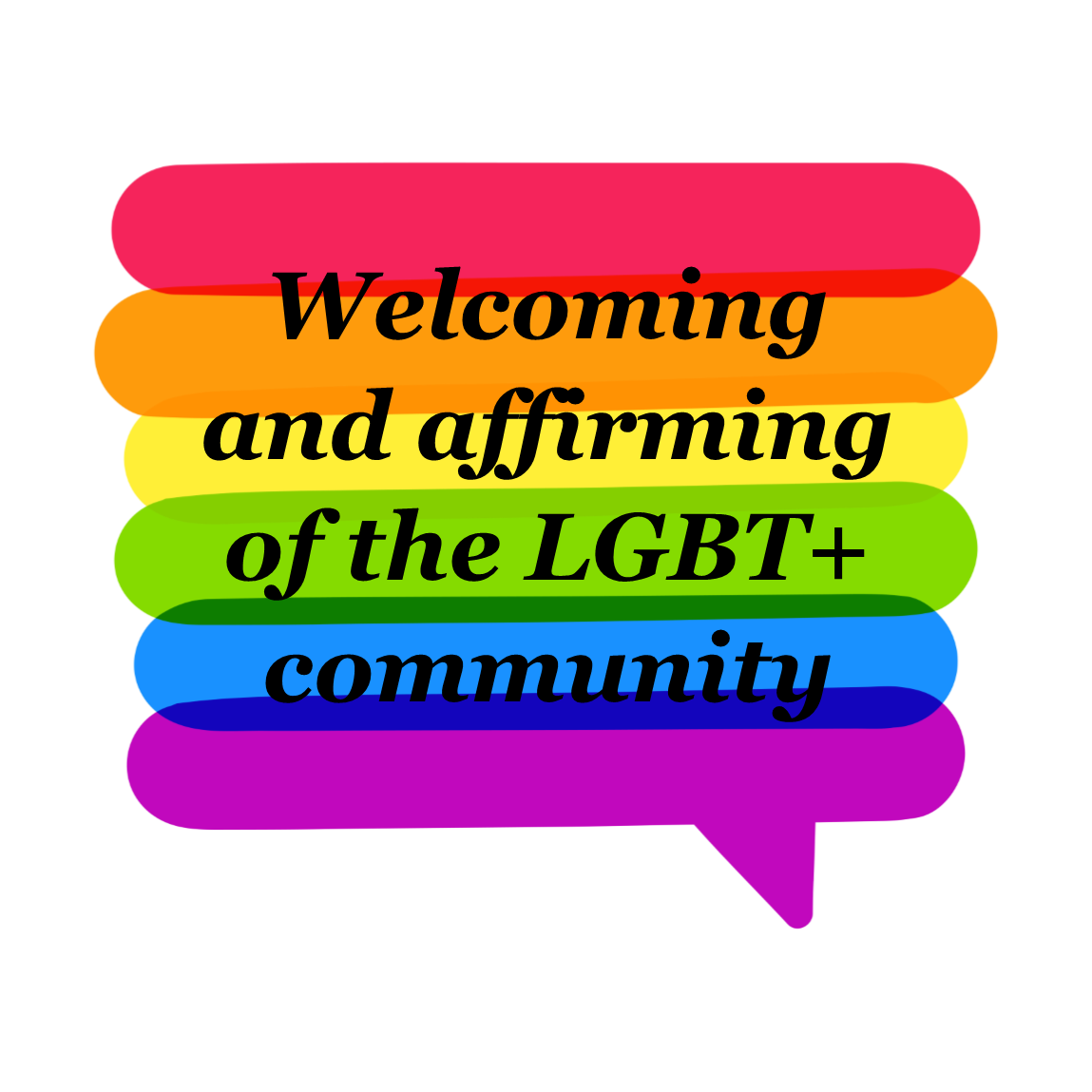 Welcoming and affirming of the LGBT+ community
